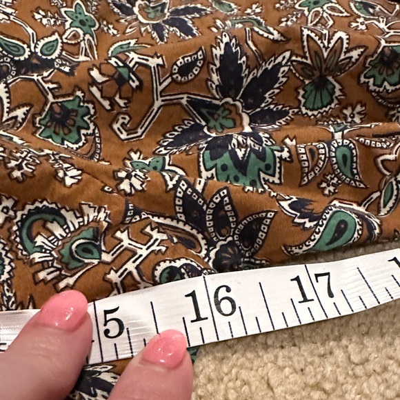 Veronica Beard Brown Floral Ruched Long-Sleeve Mini Dress - Picture 6 of 7